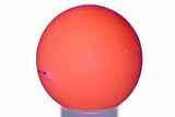 Polished Pink Manganoan (Mangano) Calcite Sphere - Fluorescent! #335022-2